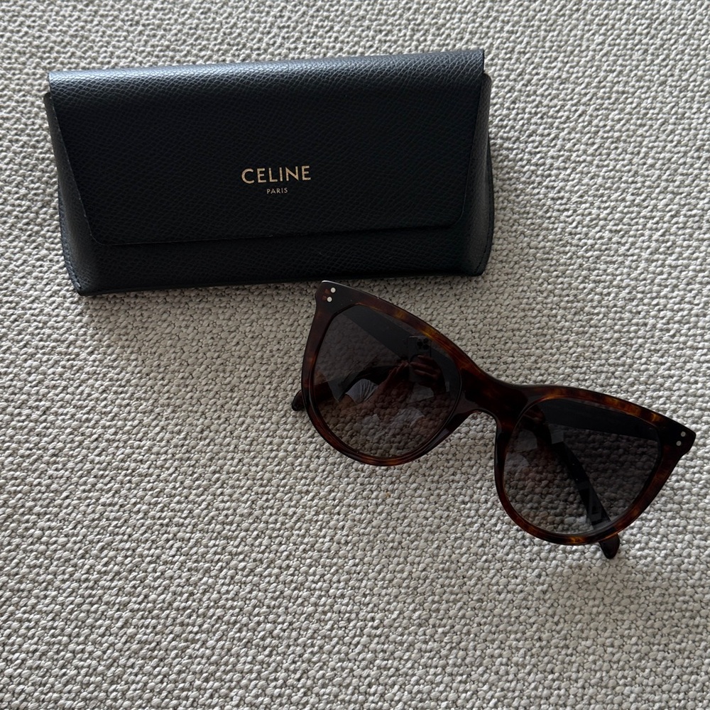 Celine Tortoise Cat Eye Sunglasses